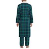 Lands' End Men's High Pile Fleece Lined Flannel Robe - 2 of 3