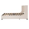 Okak Queen Size Velvet Platform Bed Frame with Storage Drawer Upholstered Modern Bed with Wingback Headboard Easy to Assemble - 4 of 4