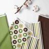 Bacati - Mod Dots and Stripes Green/Yellow/Beige Laundry Hamper with Wooden Frame - 2 of 4