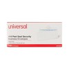 Universal Peel Seal Strip Security Tint Business Envelope, #10, Square Flap, Self-Adhesive Closure, 4.13 x 9.5, White, 100/Box - 4 of 4