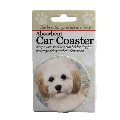 Car Coaster 2.5" Cockapoo Car Coaster Absorbant Pet Dog E & S Pet  -  Coasters