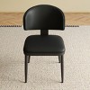 Modern Upholstered Dining Chairs Set of 2, Armless Dining Chairs with Cushioned Seat and Backrest for Kitchen or Dining Room-The Pop Home - 3 of 4