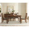 TiramisuBest CLEARWATER RECT SLD TOP Table with Dark Oak for Dining Tables - 4 of 4