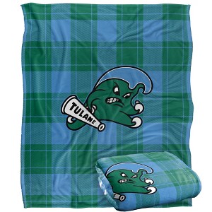 Tulane University Campus Plaid Spirit Silky Touch Super Soft Throw Blanket 50x60 - 1 of 4