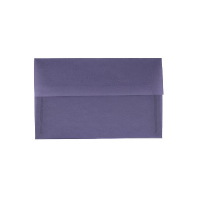 JAM Paper A10 Translucent Vellum Invitation Envelopes 6 x 9.5 Wisteria Purple PACV854