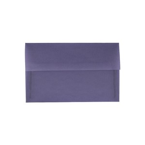 JAM Paper A10 Translucent Vellum Invitation Envelopes 6 x 9.5 Wisteria Purple PACV854 - 1 of 2