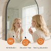 24x36 Inch Arch Black Bathroom Mirror, Metal Frame for Vanity, Bedroom and Living Room - 3 of 4