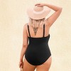 Women's Chic Mesh Inserts Plus Size One-Piece Swimsuit -Cupshe - 2 of 4