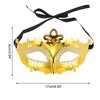 Unique Bargains Electroplated Half-face Party Mask 1 Pc - 2 of 4