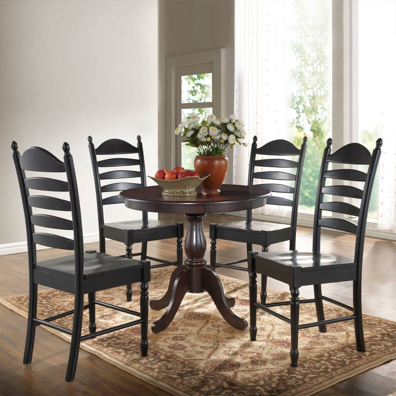 36" Salem Round Pedestal Dining Table - Carolina Chair & Table, 4 of 8