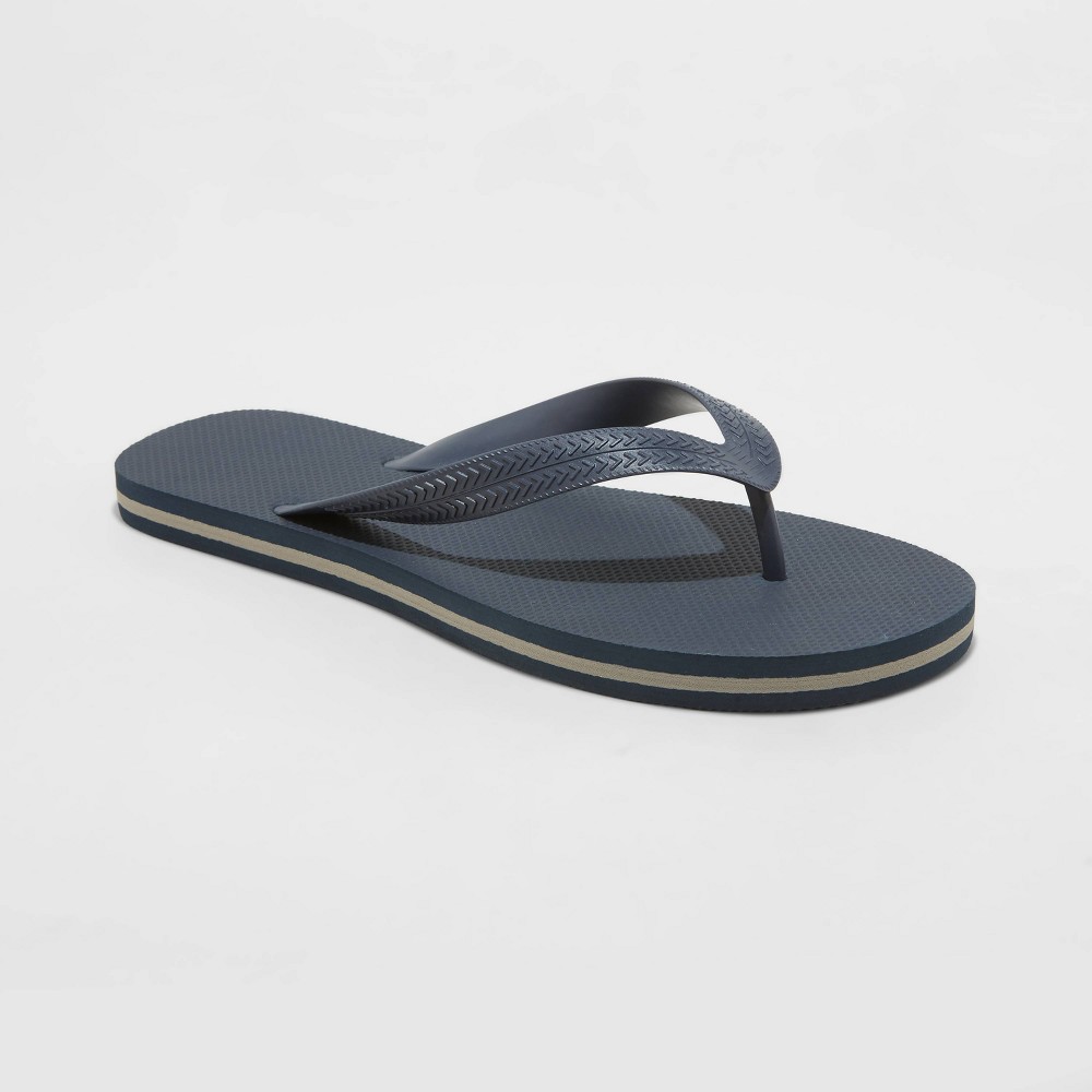 Men's Brent Flip Flop Sandals - Goodfellow & Co Navy L, Blue