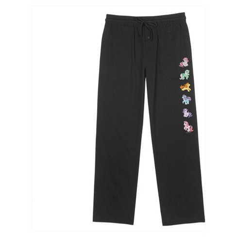 Gray Embroidered Lounge Pants