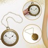 4E's Novelty Jumbo Clock Necklace - 8'' Large  Gold Clock for White Rabbit Alice in Wonderland Costume Prop,  Tea Party & Rapper Dress Up - 4 of 4