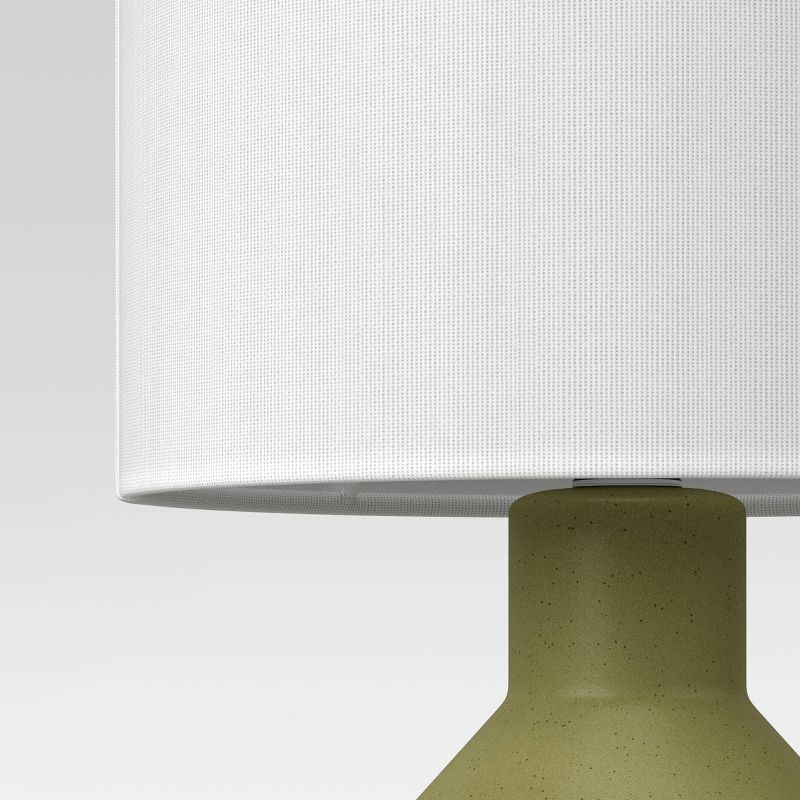 Ribbed Ceramic Mini Table Lamp Green - Threshold&#8482;, 5 of 8