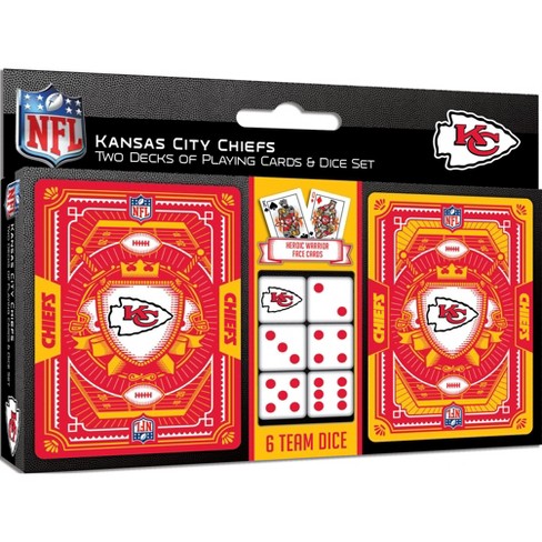 MasterPieces Officially Licensed NFL Kansas City Chiefs Playing Cards - 54  Card Deck for Adults