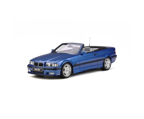 BMW M3 (E36) Cabriolet Blue Limited Edition to 2,000 pieces Worldwide 1/18 Model Car by Otto Mobile