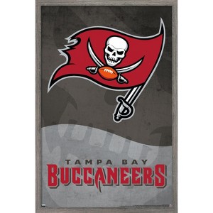 Trends International NFL Tampa Bay Buccaneers - Logo 20 Framed Wall Poster Prints - 1 of 4
