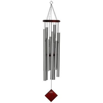 Woodstock Wind Chimes Encore® Collection, Chimes of the Eclipse, 40'' Silver Wind Chime DCS40