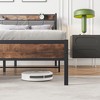 CLIHOME Heavy Duty Metal Upholstered Platform Bed Frame, Storage Headboard with Charging Station, No Box Spring Needed - 4 of 4