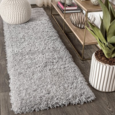 Aydin Solid Plush Shag Area Rug