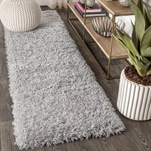Aydin Solid Plush Shag Area Rug - 1 of 4