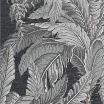 Bamboo Texture Silver Plain Paste The Wall Wallpaper : Target