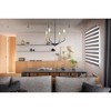 Elegant Lighting Enzo 4 light Black and Brass pendant - 2 of 4