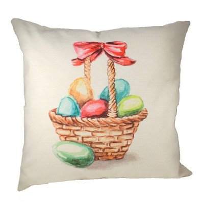 Home Decor 20.0" Easter Basket Cottage Pillow Whole Duck Feathers  -  Decorative Pillow