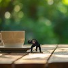 Breyer Animal Creations CollectA Wildlife Collection Miniature Figure | Chimpanzee Male - 3 of 4