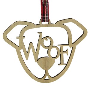 Enesco 4.0 Inch Woof Ornament Laser Cut Department 56 Tree Ornaments - 1 of 3