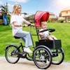 Topteng 20" Tricycle Shopping Three Wheel Bike with Children Seat & Adjustable Sunshade - 3 of 4