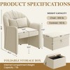 Yaheetech Modern Barrel Shaped Chair with Footrest Storage for Living Room, Bedroom - 3 of 4