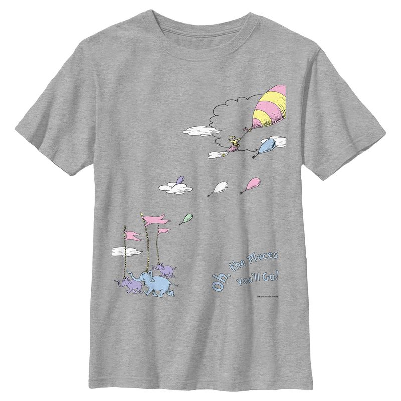 Boy's Dr. Seuss Oh The Places You'll Go Scene T-Shirt, 1 of 6