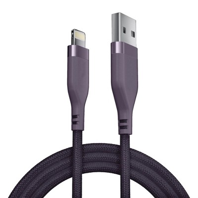 LunaLulinlk Premium Braided USB-A to Lightning Cable - Purple , 6ft, iPhone/iPad