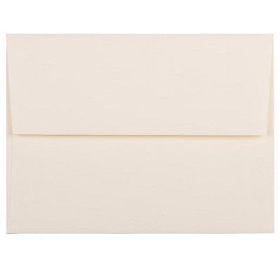 JAM Paper A2 Strathmore Invitation Envelopes 4.375 x 5.75 Natural White Wove 5TTW613