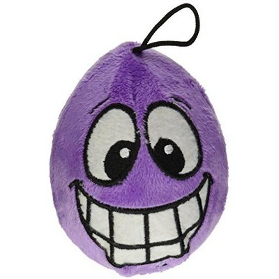 Multipet Egg Noggins Squeaky Silly Face, 4"