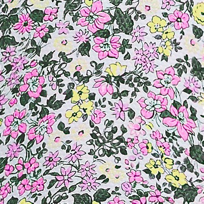 white multi ditsy floral