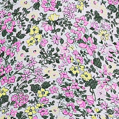 white multi ditsy floral
