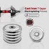 Sapphtopaz Adjustable Dumbbells Free Weight Set with Connector, Multi-Functional Dumbbell Set for Home Gym Fitness, Total Body Exercises - 3 of 4