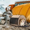 Bellura Pet - Collapsible Arched Dog Shelter - Brown - 3 of 4