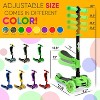 Hurtle ScootKid 3-Wheel Toddler Toy Scooter with LED Lights, Ages 1+, Fold-Out Seat - 3 of 4