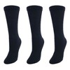 CTM Women's Cushioned Diabetic Crew Socks (3 Pair Pack) - image 2 of 2