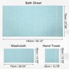 Unique Bargains Soft Absorbent Cotton Bath Towel For Bathroom Kitchen  Shower Towel 3 Pcs : Target