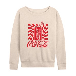 Women's - Coca-Cola - Warped Coke Can Lightweight French Terry Slouchy - 1 of 4