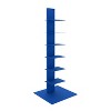 HomeRoots 38" Blue Metal Six Shelf Modern Tower Bookcase - 4 of 4