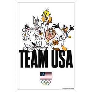 Trends International Looney Tunes x Team USA - Portrait Framed Wall Poster Prints - 1 of 4