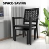 Garvee 3 Pieces Patio Furniture Set, Metal Outdoor Furniture with 2 Chairs and Coffee Table, Modern Bistro Set for Garden, Balcony, Porch - 3 of 4