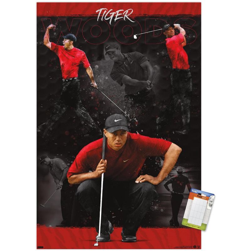 Trends International Tiger Woods - Sketch Unframed Wall Poster Prints, 1 of 7