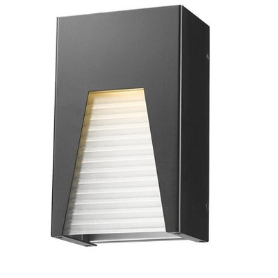Millennial Collection LED Outdoor Fixture - 6" x 10" - Modern Glass Design - 177 Lumens