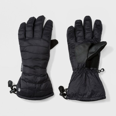 Women S Quilted Ski Gloves C9 Champion Black One Size Brickseek